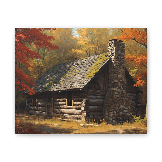 Autumn Cabin Canvas Print