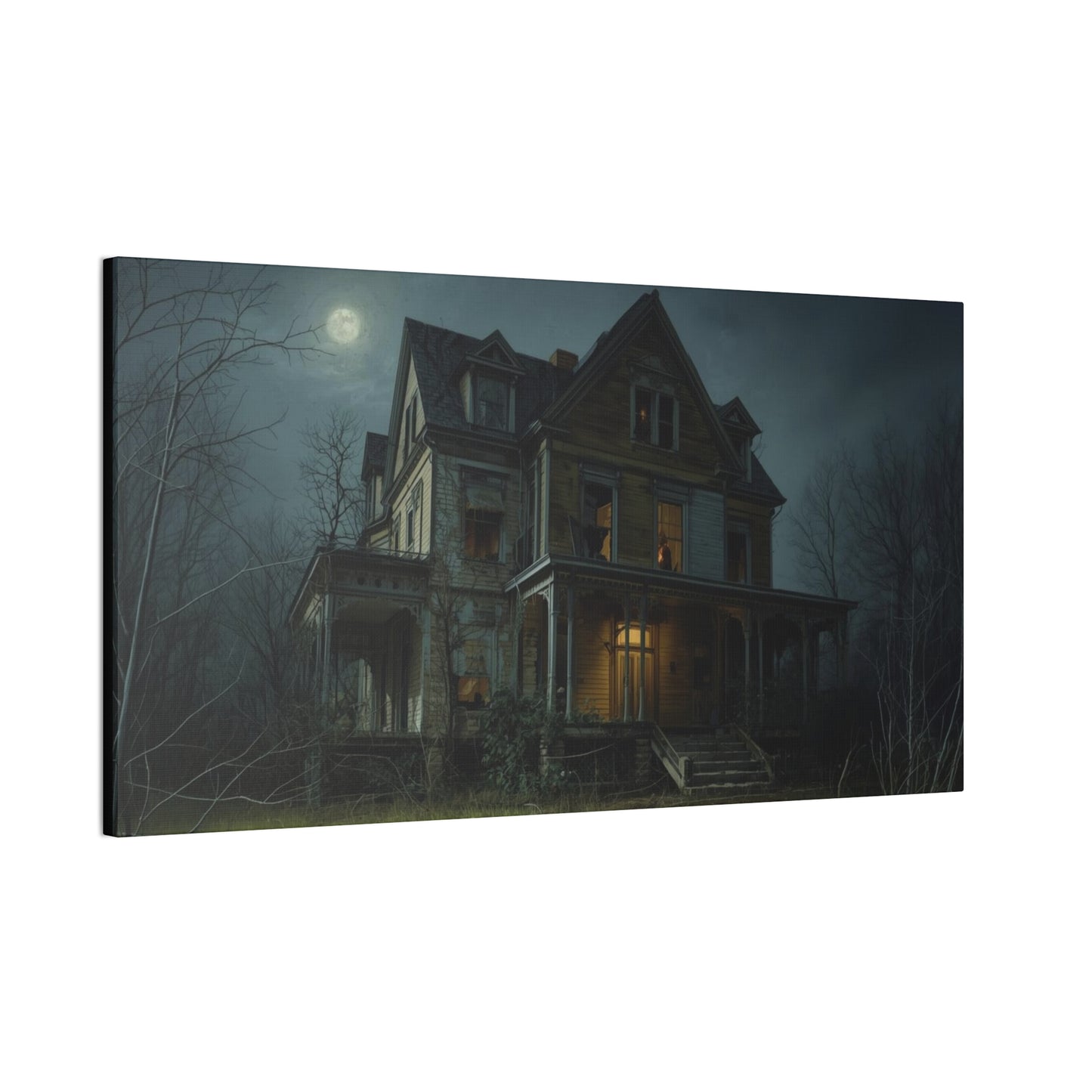Spooky Haunted House Art Print