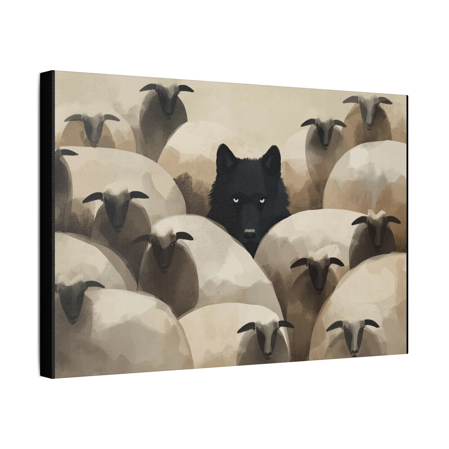 Wolf in Disguise Canvas Wall Art Decor
