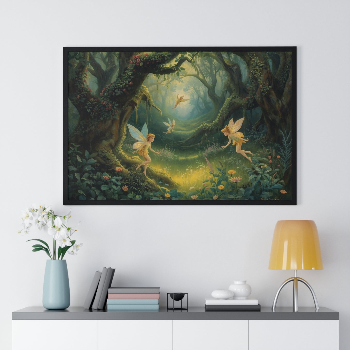 Enchanted Forest Fairy Poster | Magical Home Decor, Wall Art, Fairy Gift, Nature Print, Fantasy Art