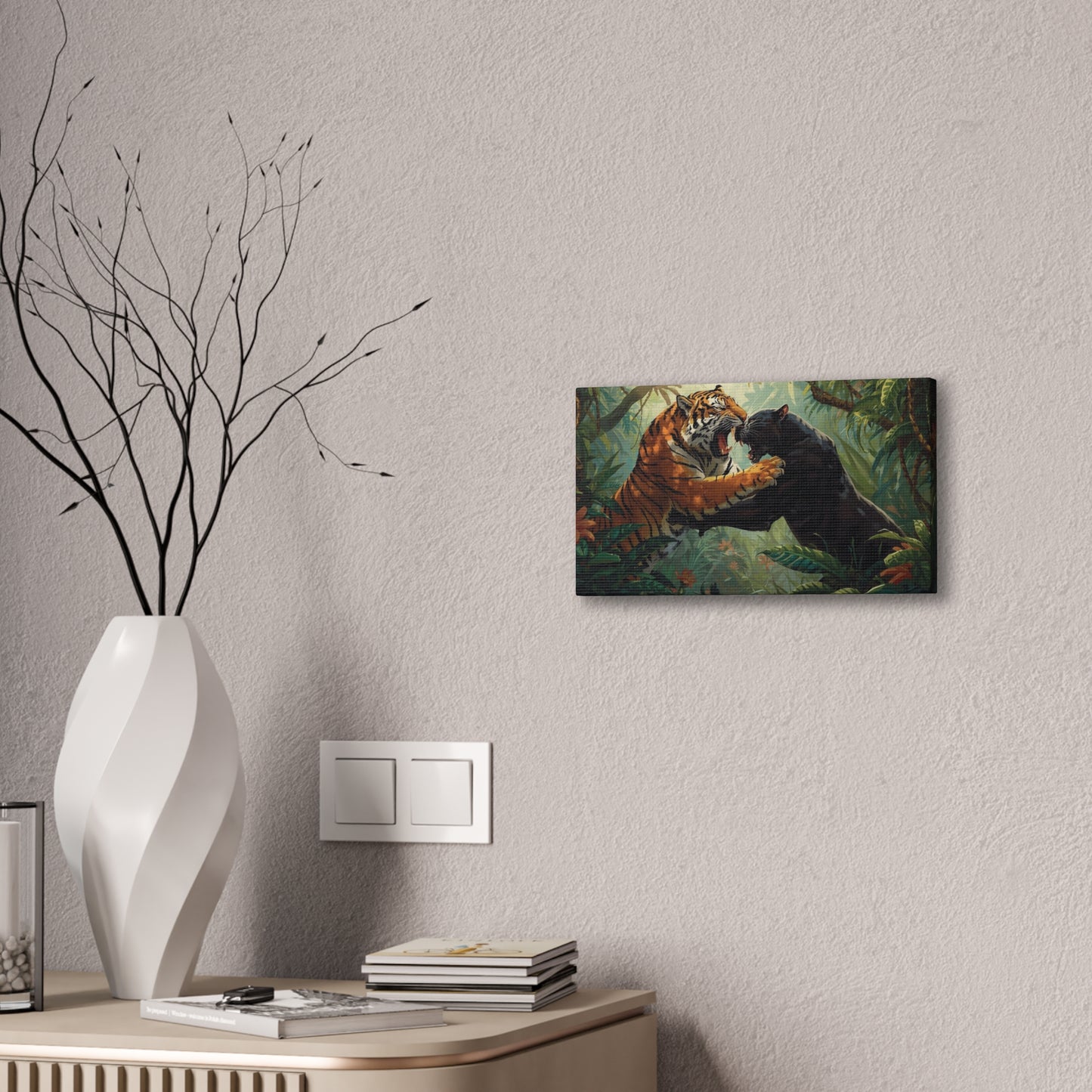 Wild Tiger and Panther Wall Decor