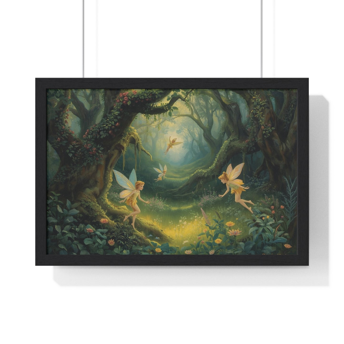 Enchanted Forest Fairy Poster | Magical Home Decor, Wall Art, Fairy Gift, Nature Print, Fantasy Art