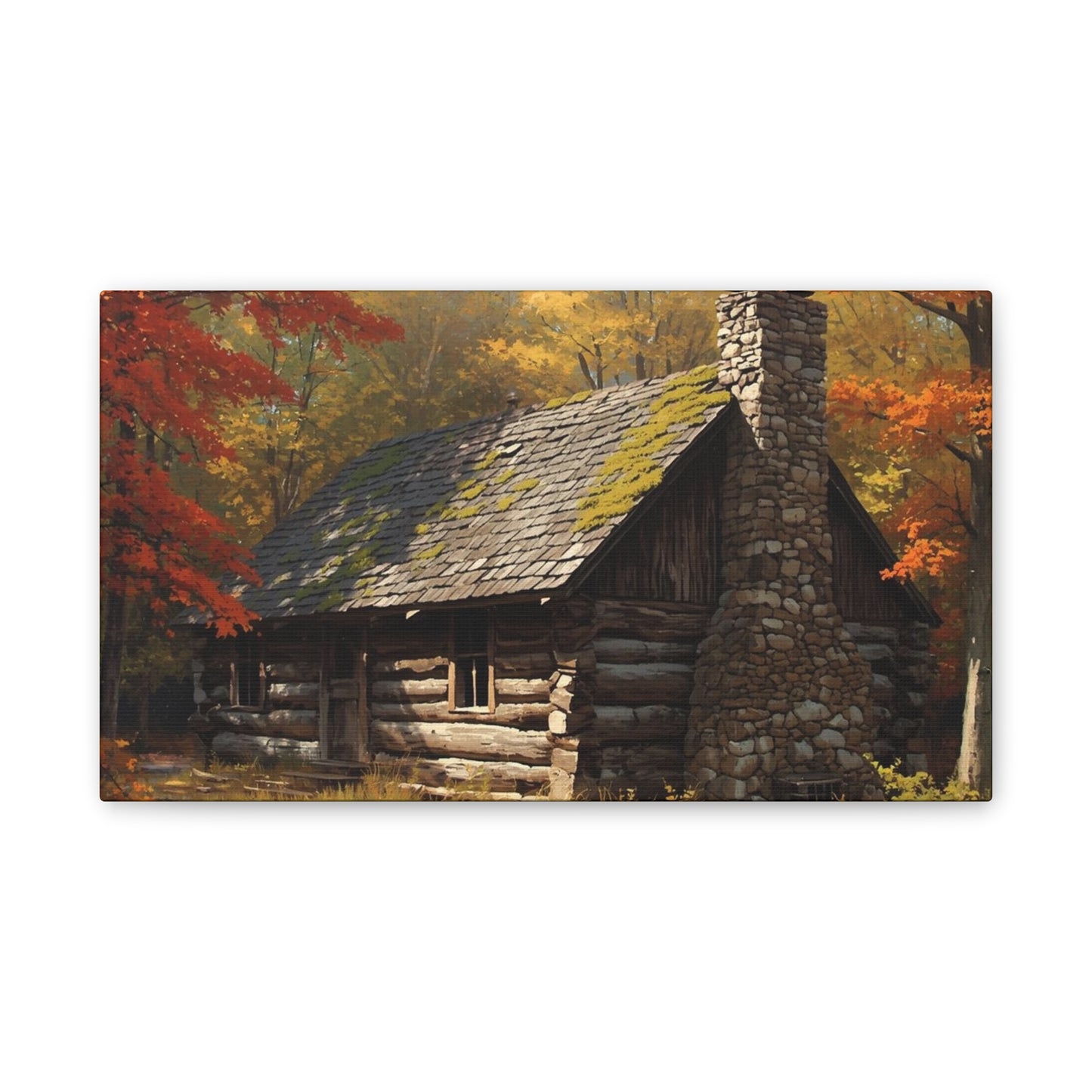 Autumn Cabin Canvas Print