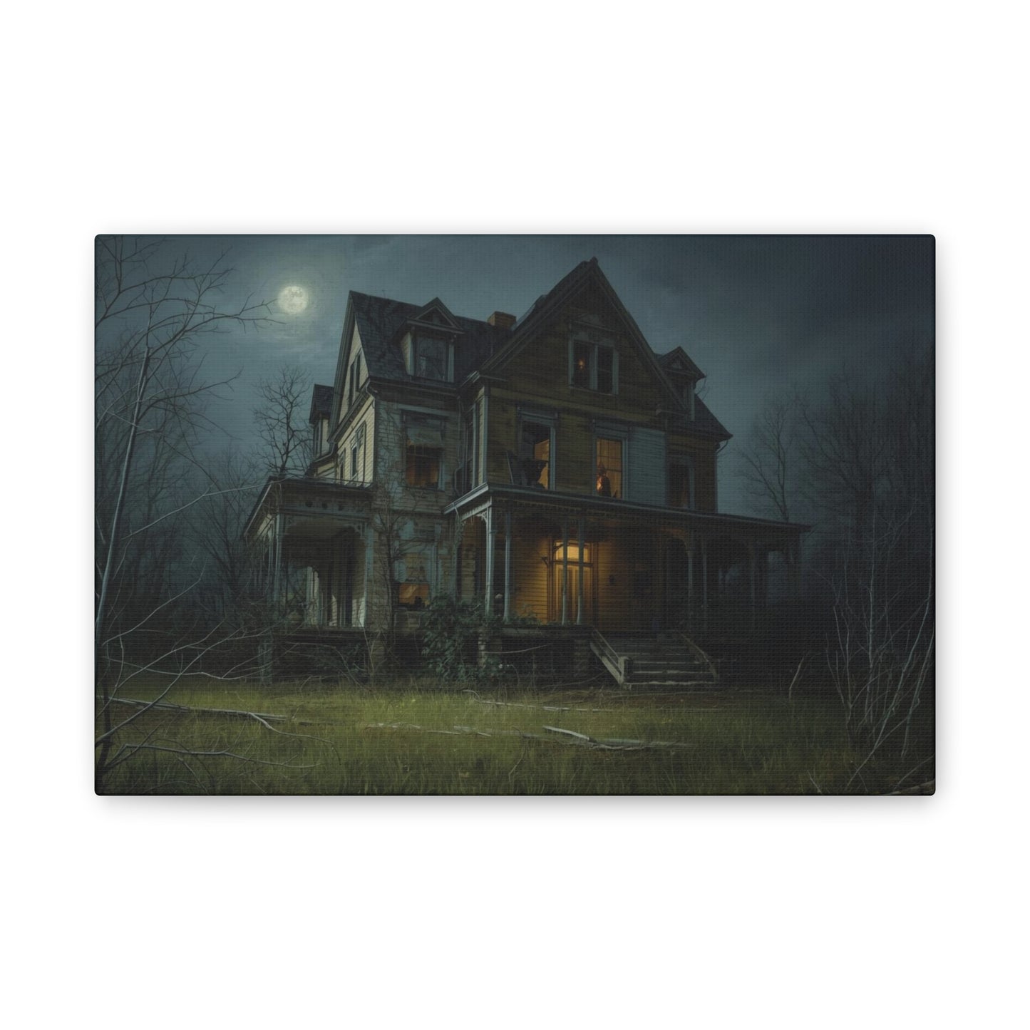 Spooky Haunted House Art Print