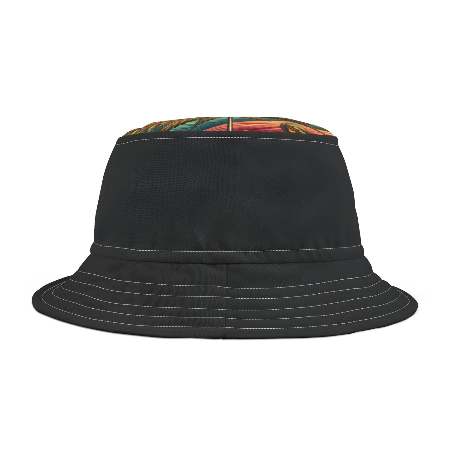 Trippy Pot Leaf Bucket Hat - Cannabis Lover Festival Accessory, Hippie Psychedelic Cap, Weed Leaf Outdoor Adventure Headwear, Trendy Stoner