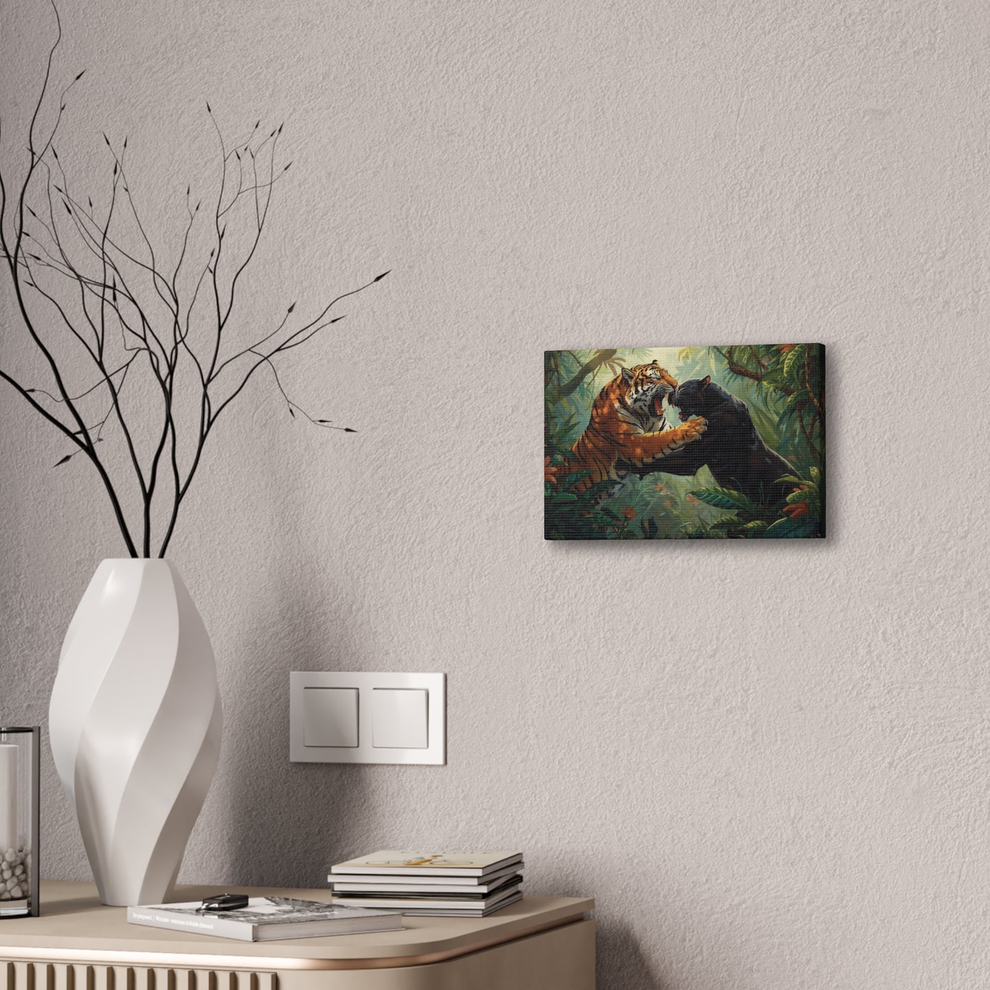 Wild Tiger and Panther Wall Decor