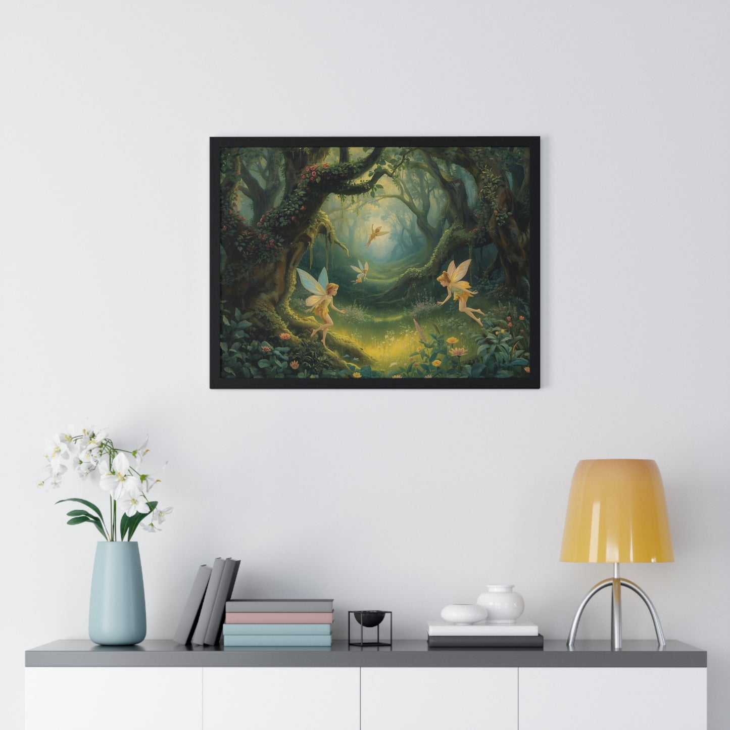 Enchanted Forest Fairy Poster | Magical Home Decor, Wall Art, Fairy Gift, Nature Print, Fantasy Art