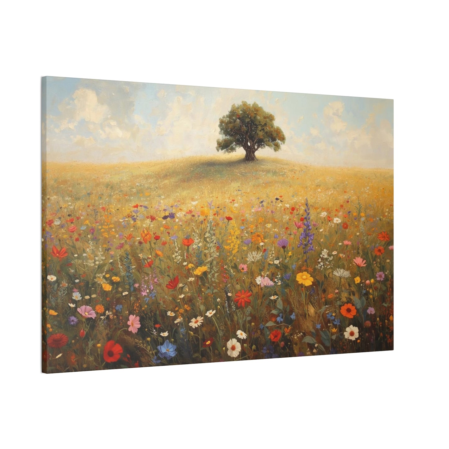 Vibrant Floral Landscape Decor