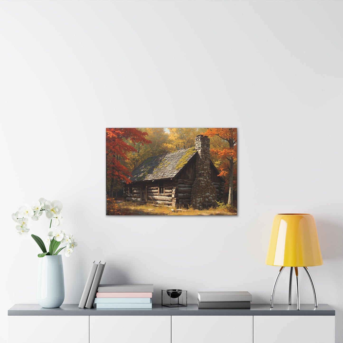 Autumn Cabin Canvas Print