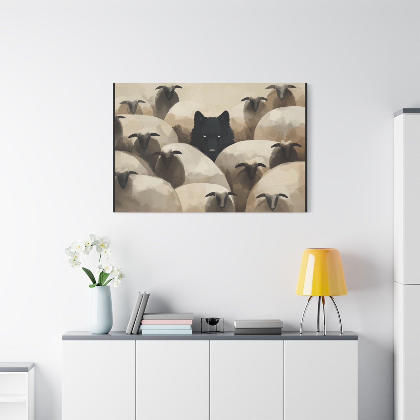 Wolf in Disguise Canvas Wall Art Decor