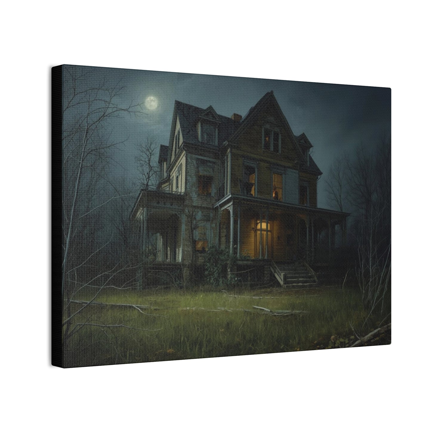 Spooky Haunted House Art Print