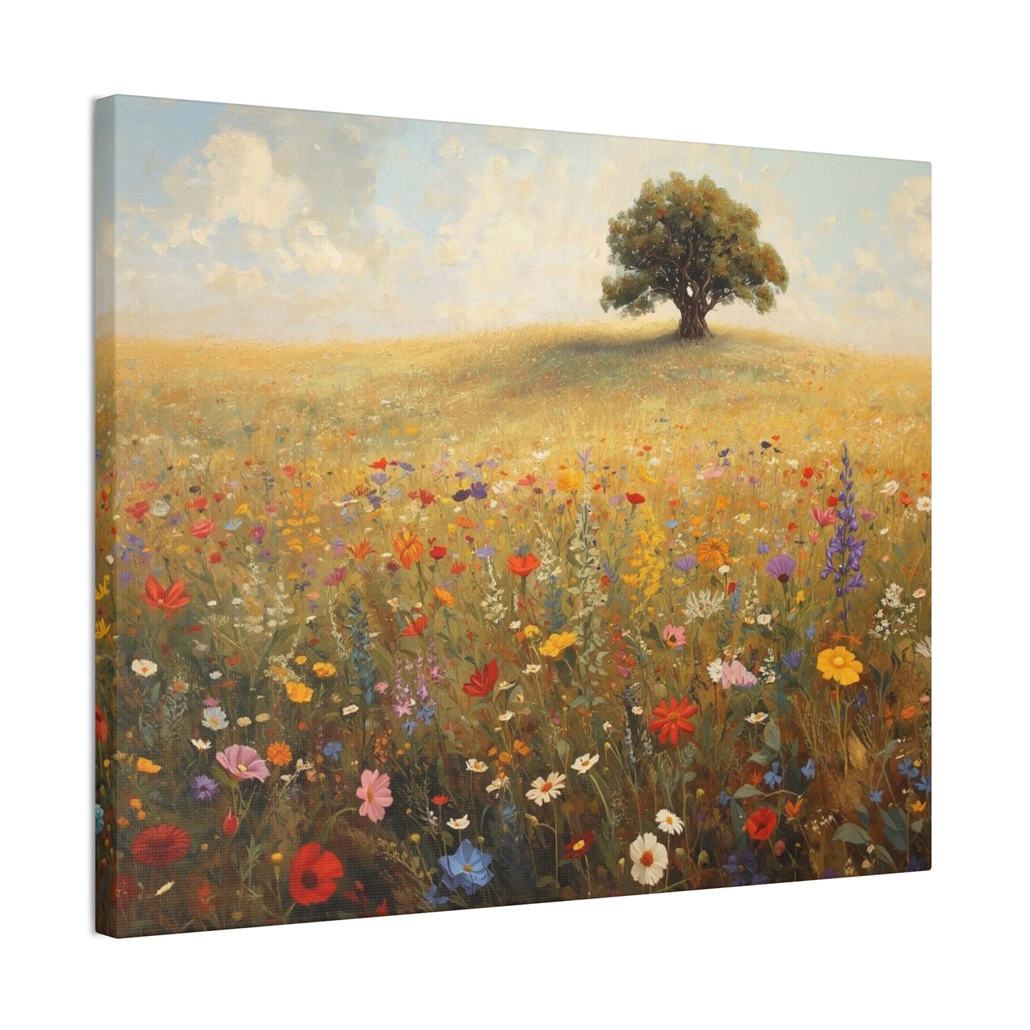 Vibrant Floral Landscape Decor