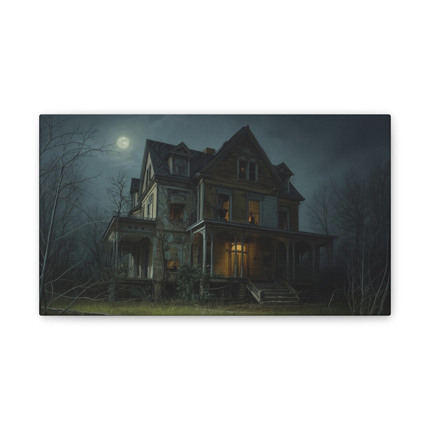 Spooky Haunted House Art Print