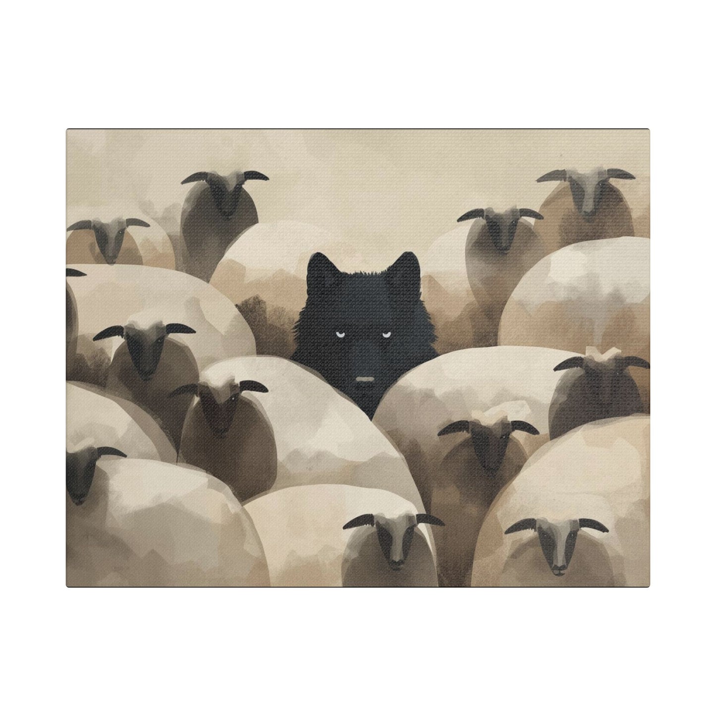 Wolf in Disguise Canvas Wall Art Decor