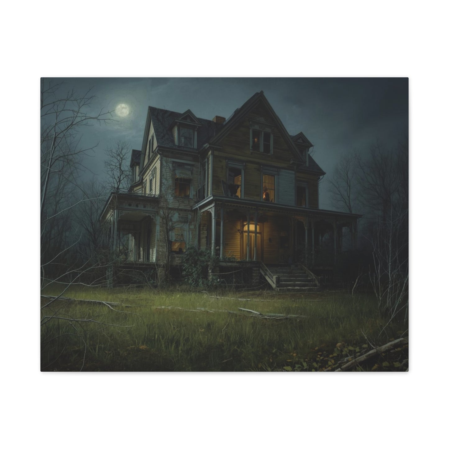Spooky Haunted House Art Print