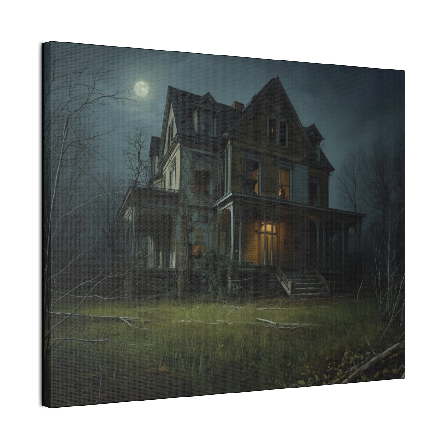 Spooky Haunted House Art Print