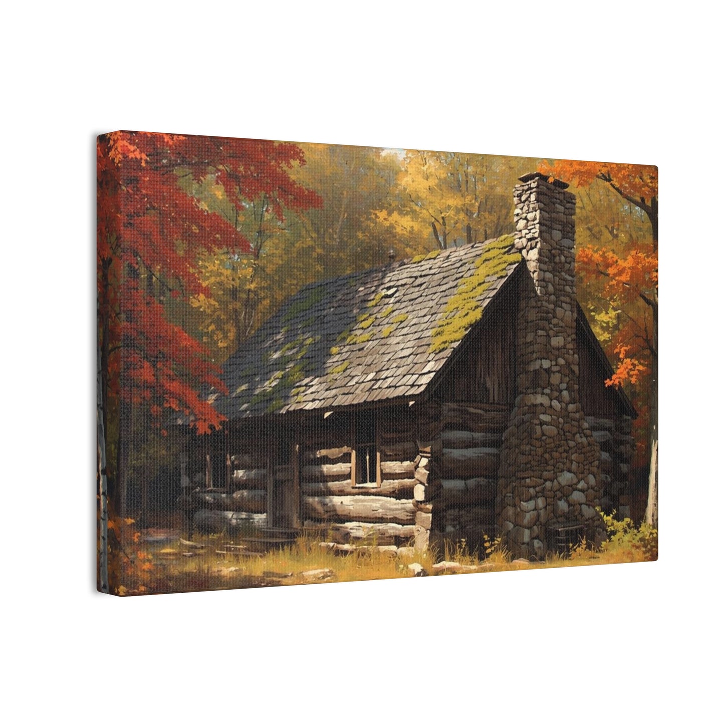 Autumn Cabin Canvas Print