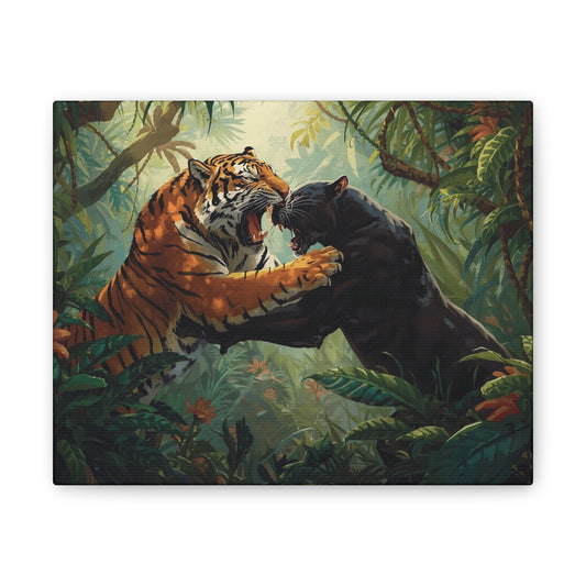 Wild Tiger and Panther Wall Decor
