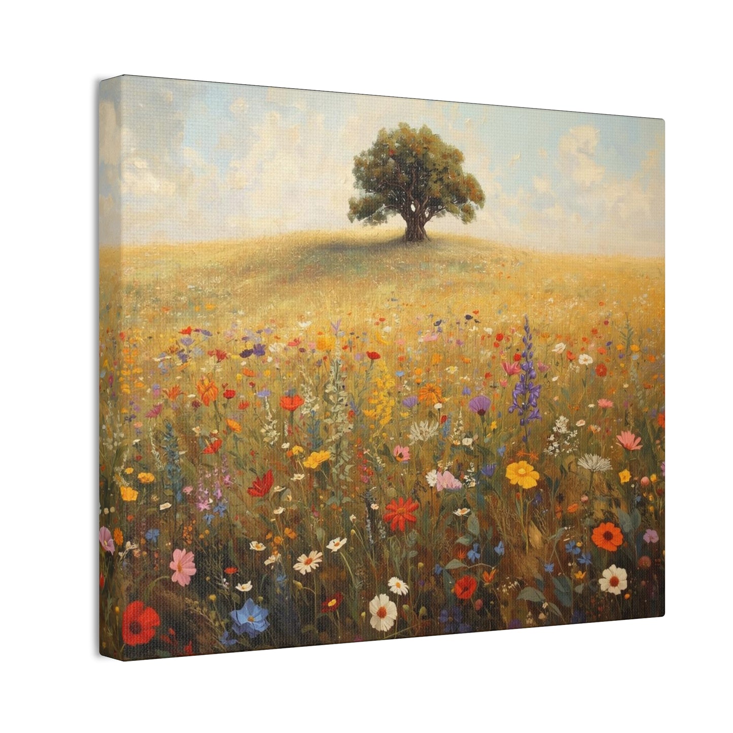 Vibrant Floral Landscape Decor