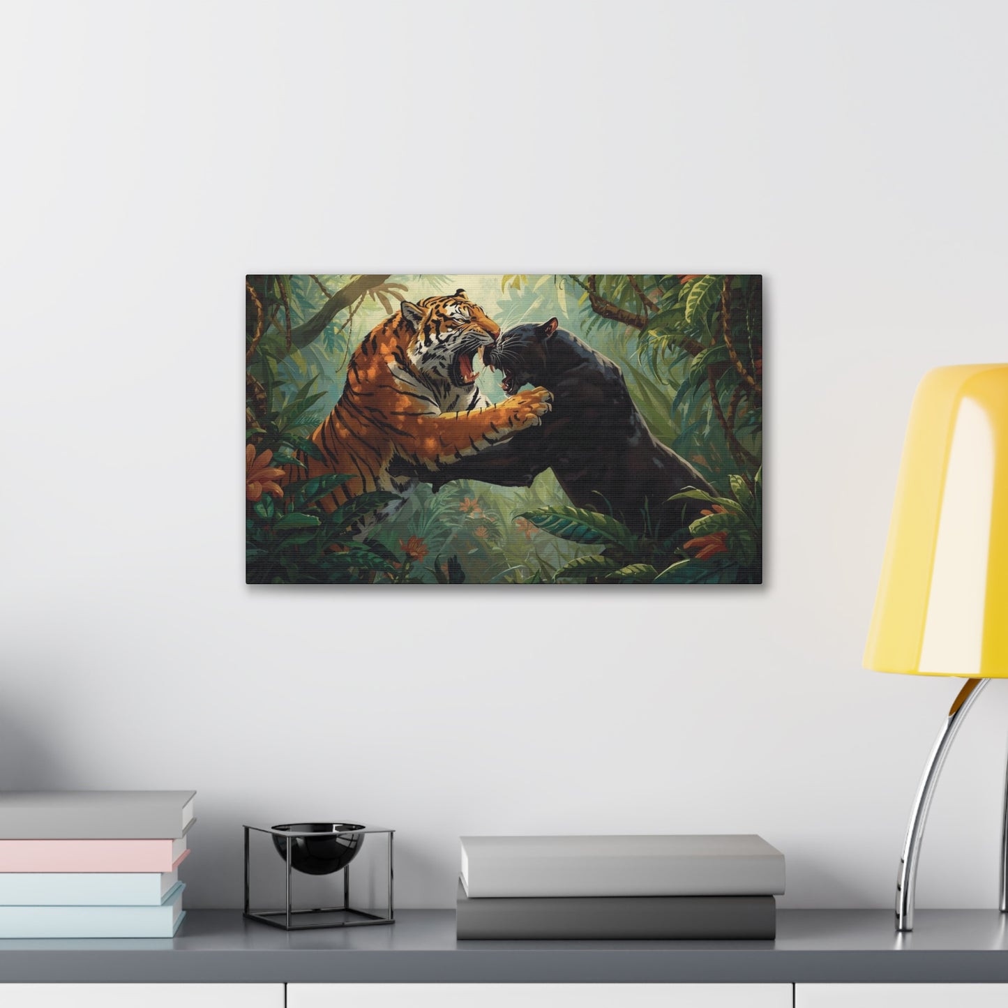 Wild Tiger and Panther Wall Decor
