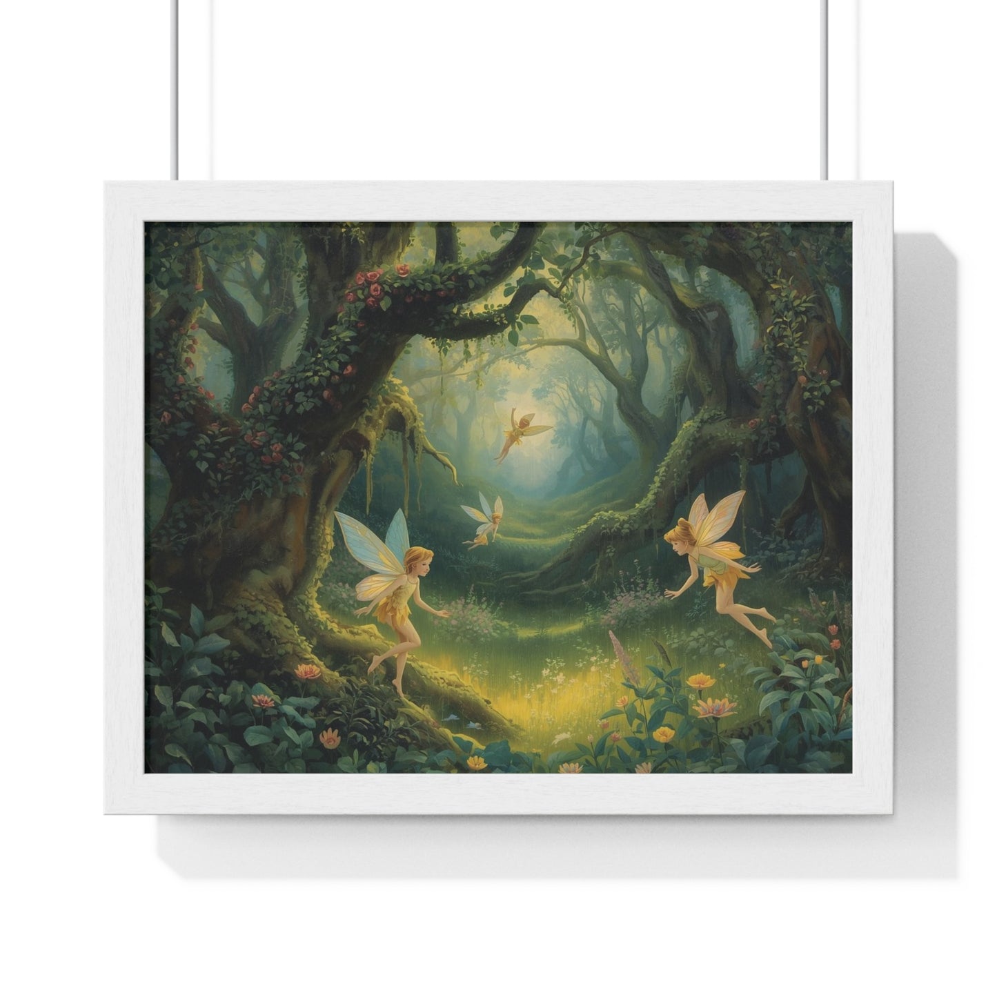 Enchanted Forest Fairy Poster | Magical Home Decor, Wall Art, Fairy Gift, Nature Print, Fantasy Art