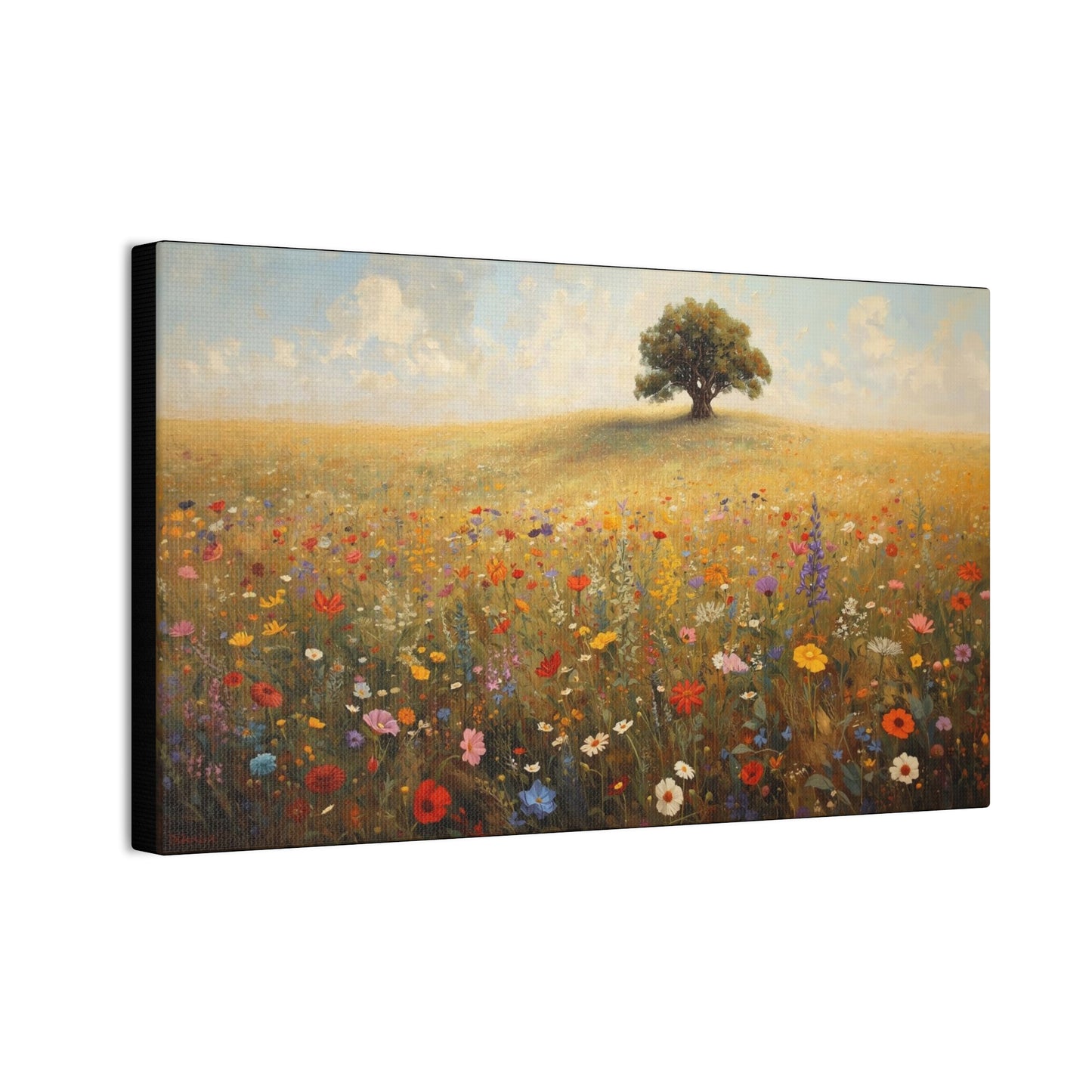 Vibrant Floral Landscape Decor