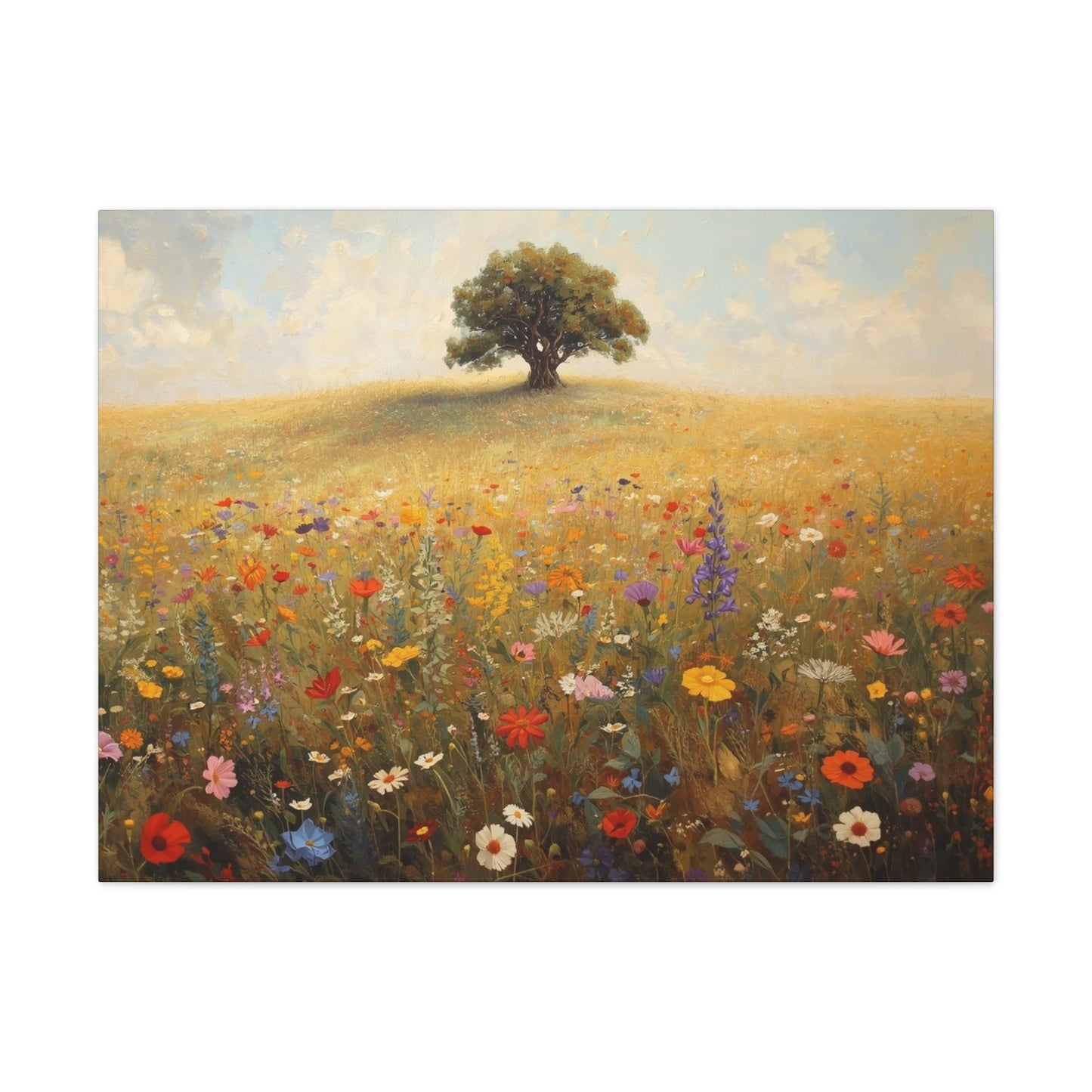 Vibrant Floral Landscape Decor