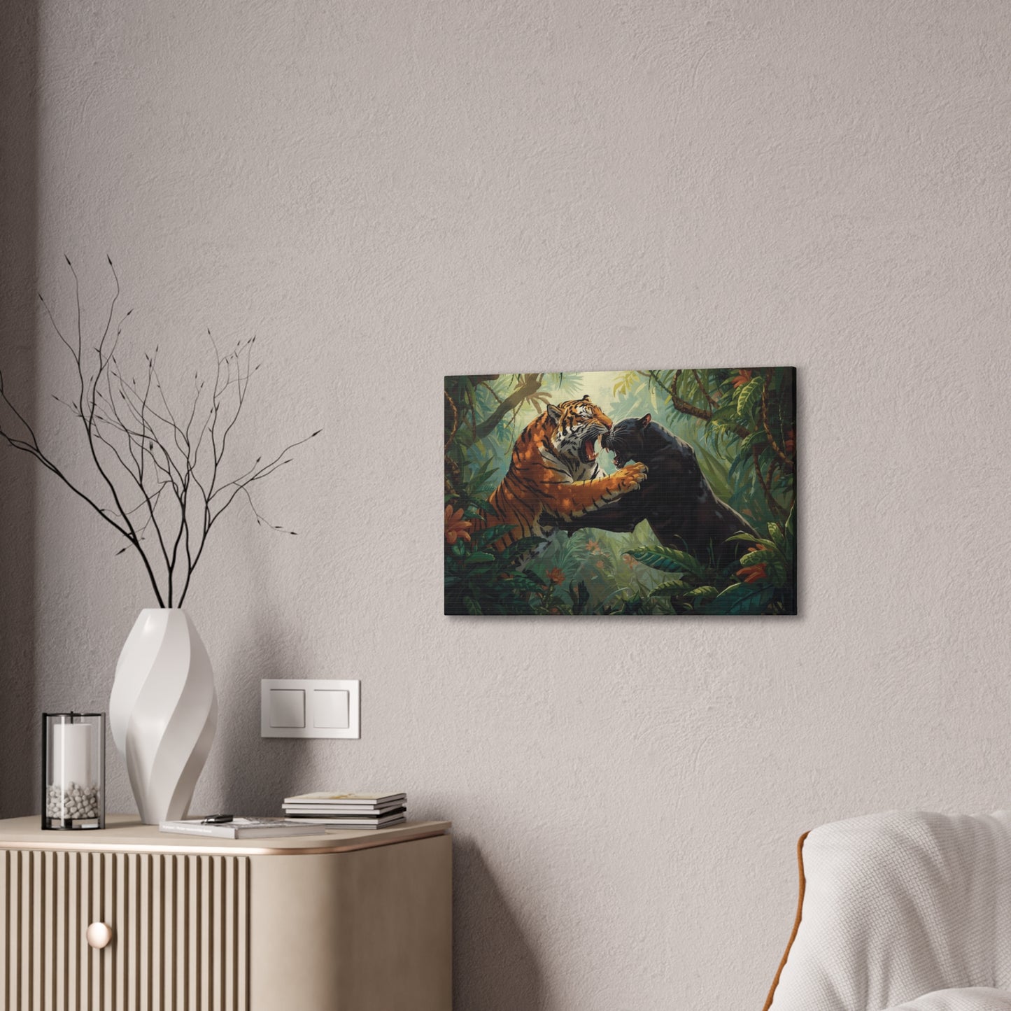 Wild Tiger and Panther Wall Decor