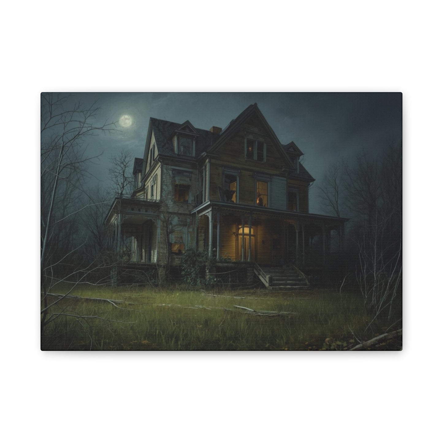 Spooky Haunted House Art Print
