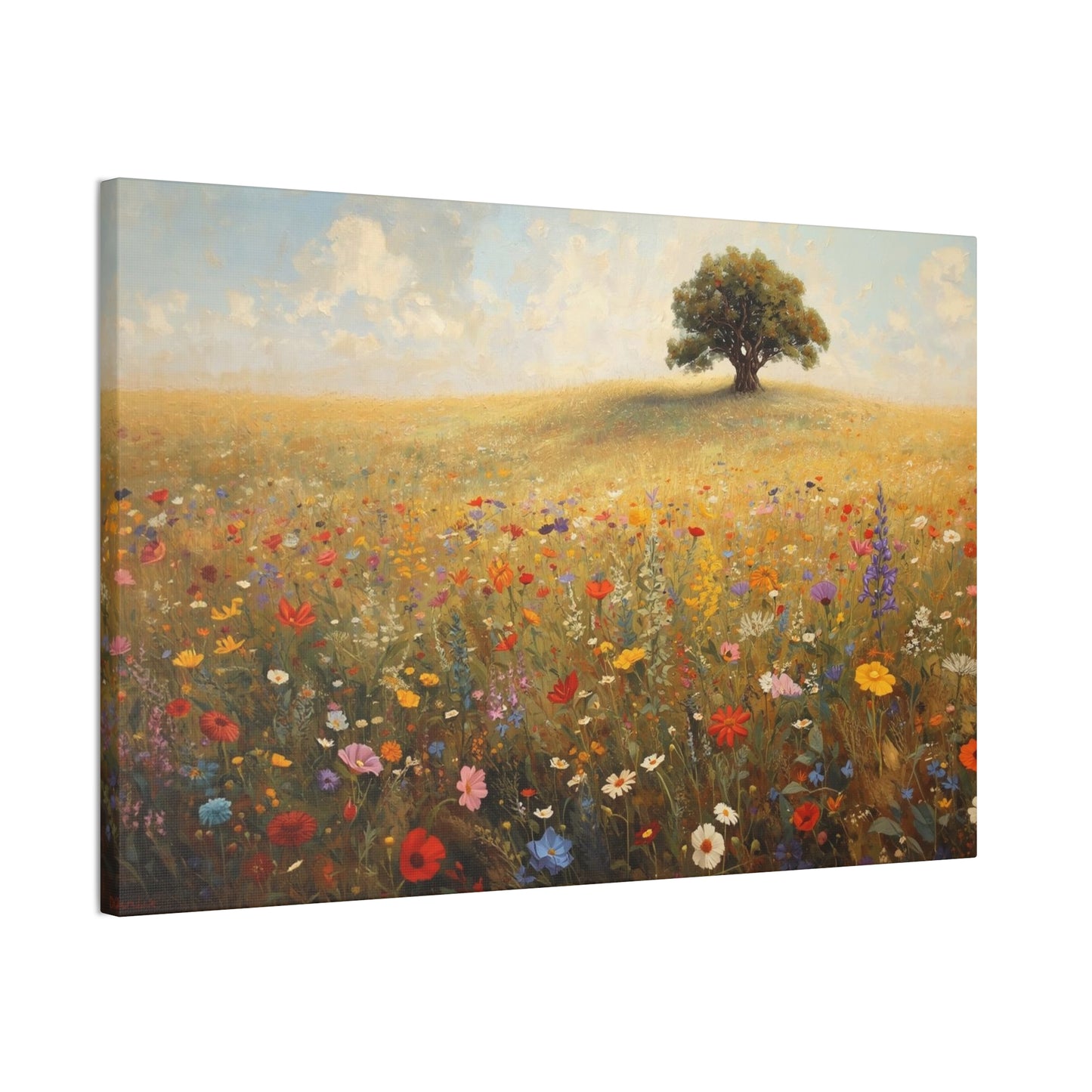 Vibrant Floral Landscape Decor