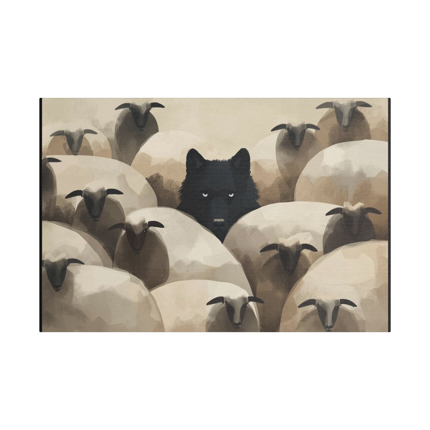 Wolf in Disguise Canvas Wall Art Decor