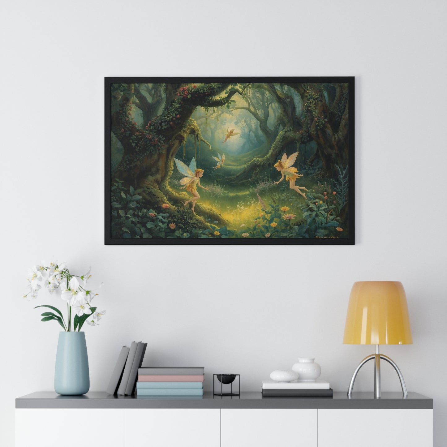 Enchanted Forest Fairy Poster | Magical Home Decor, Wall Art, Fairy Gift, Nature Print, Fantasy Art