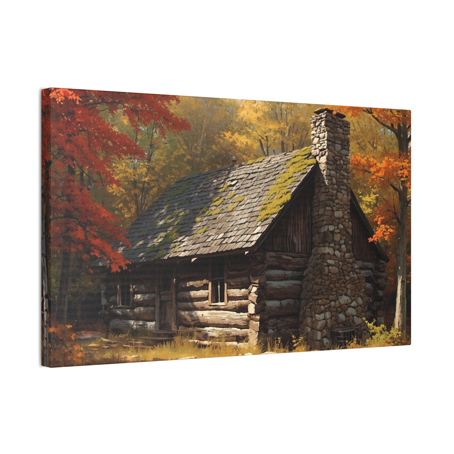 Autumn Cabin Canvas Print