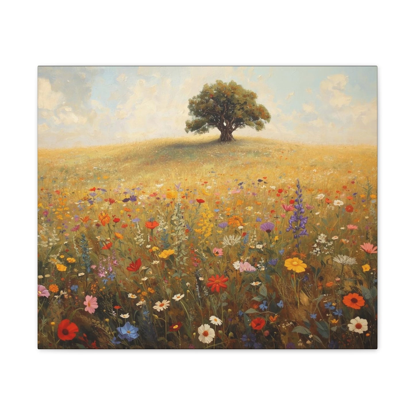 Vibrant Floral Landscape Decor