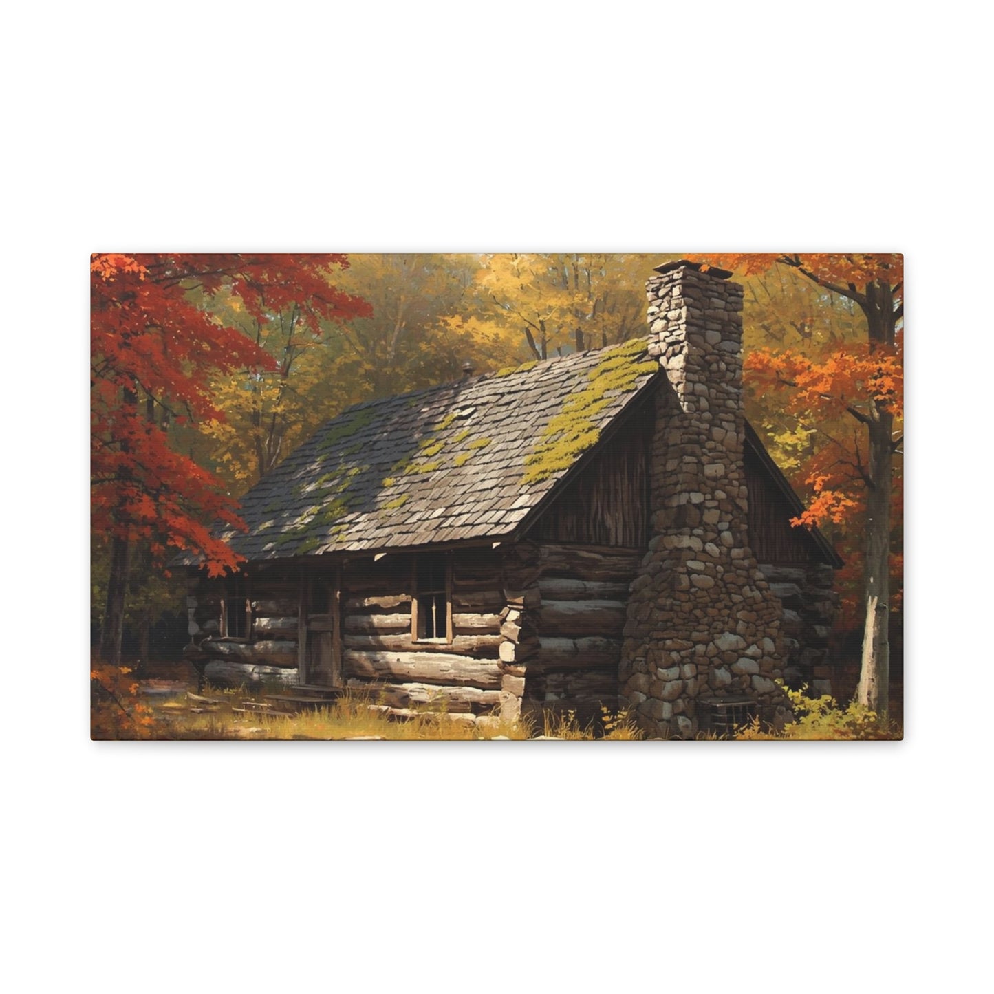Autumn Cabin Canvas Print