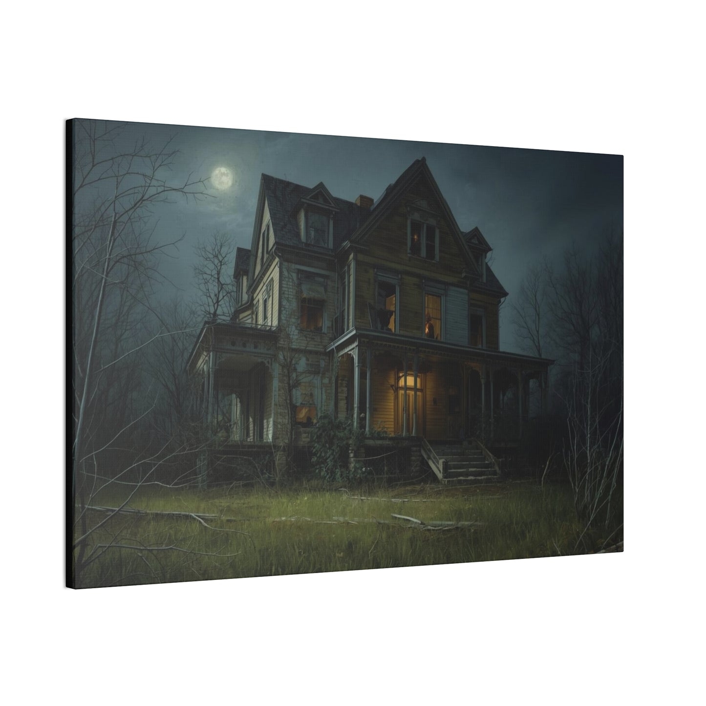 Spooky Haunted House Art Print
