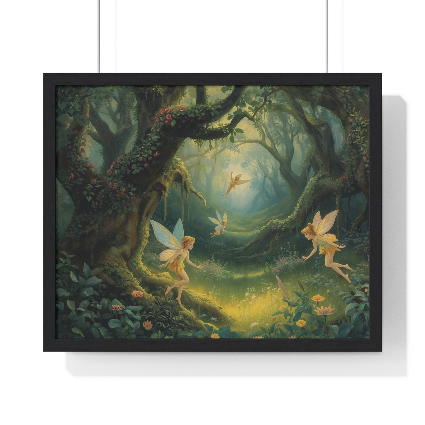 Enchanted Forest Fairy Poster | Magical Home Decor, Wall Art, Fairy Gift, Nature Print, Fantasy Art