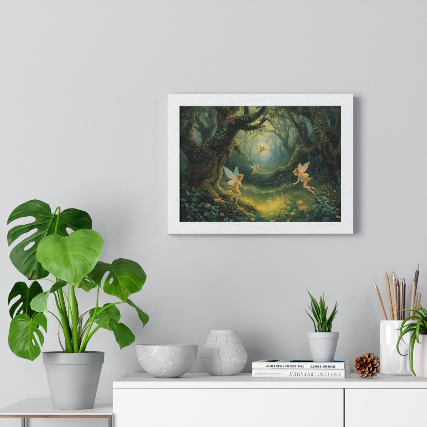 Enchanted Forest Fairy Poster | Magical Home Decor, Wall Art, Fairy Gift, Nature Print, Fantasy Art