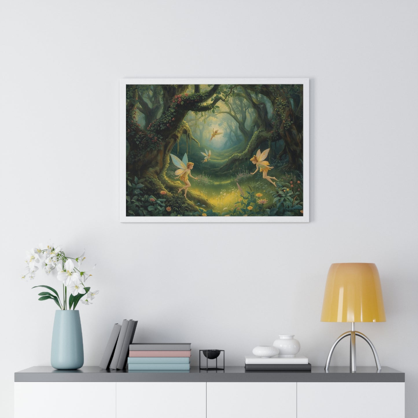 Enchanted Forest Fairy Poster | Magical Home Decor, Wall Art, Fairy Gift, Nature Print, Fantasy Art