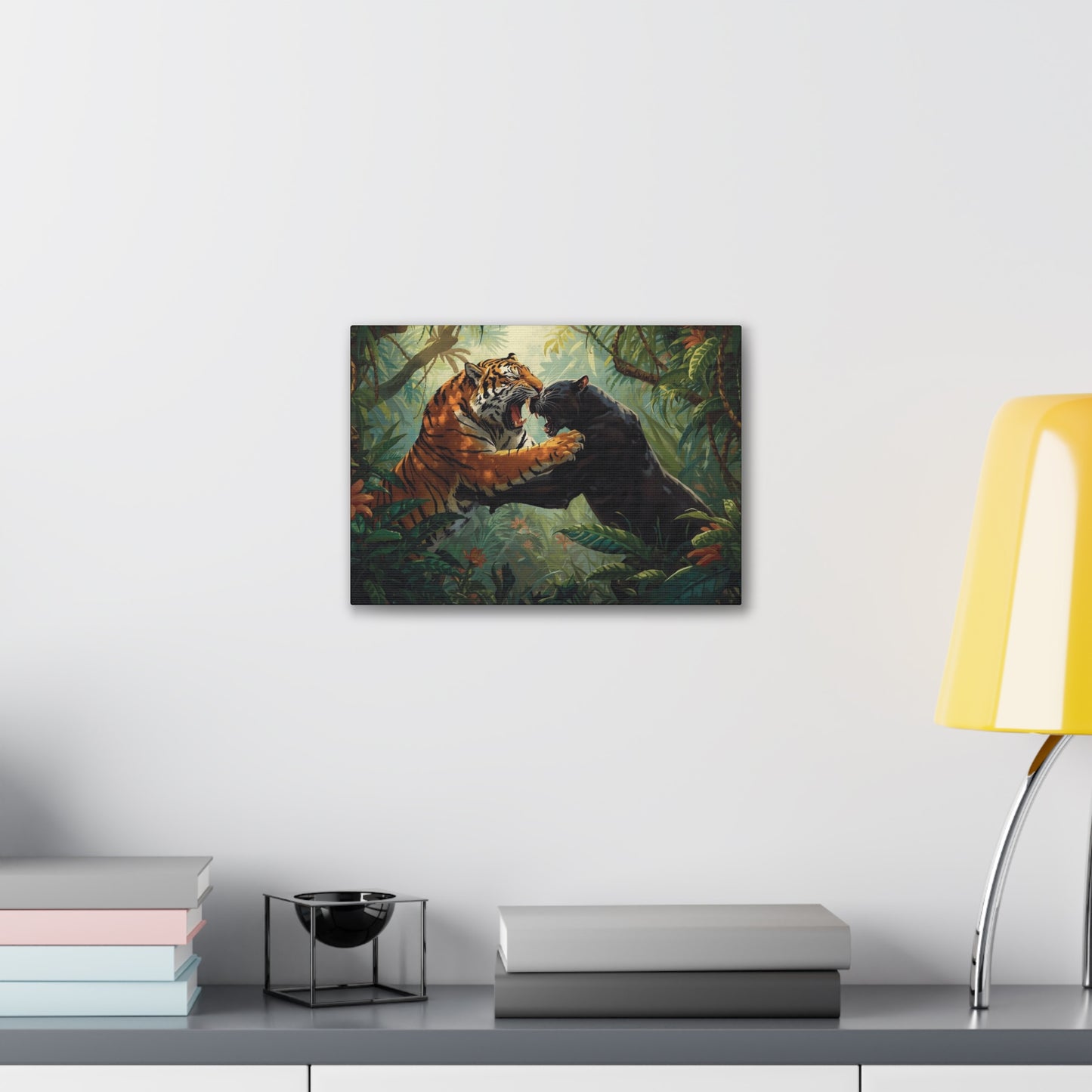 Wild Tiger and Panther Wall Decor