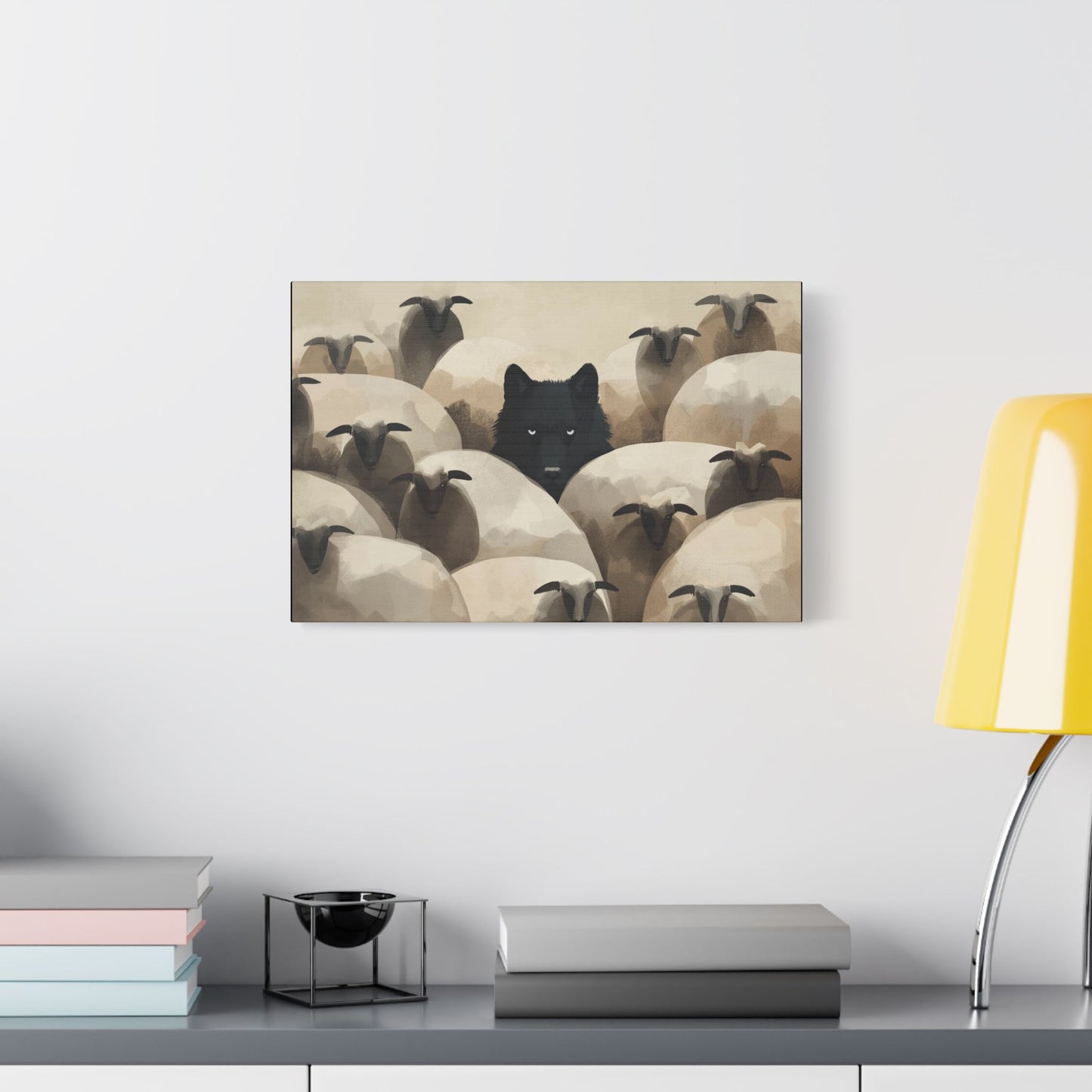 Wolf in Disguise Canvas Wall Art Decor