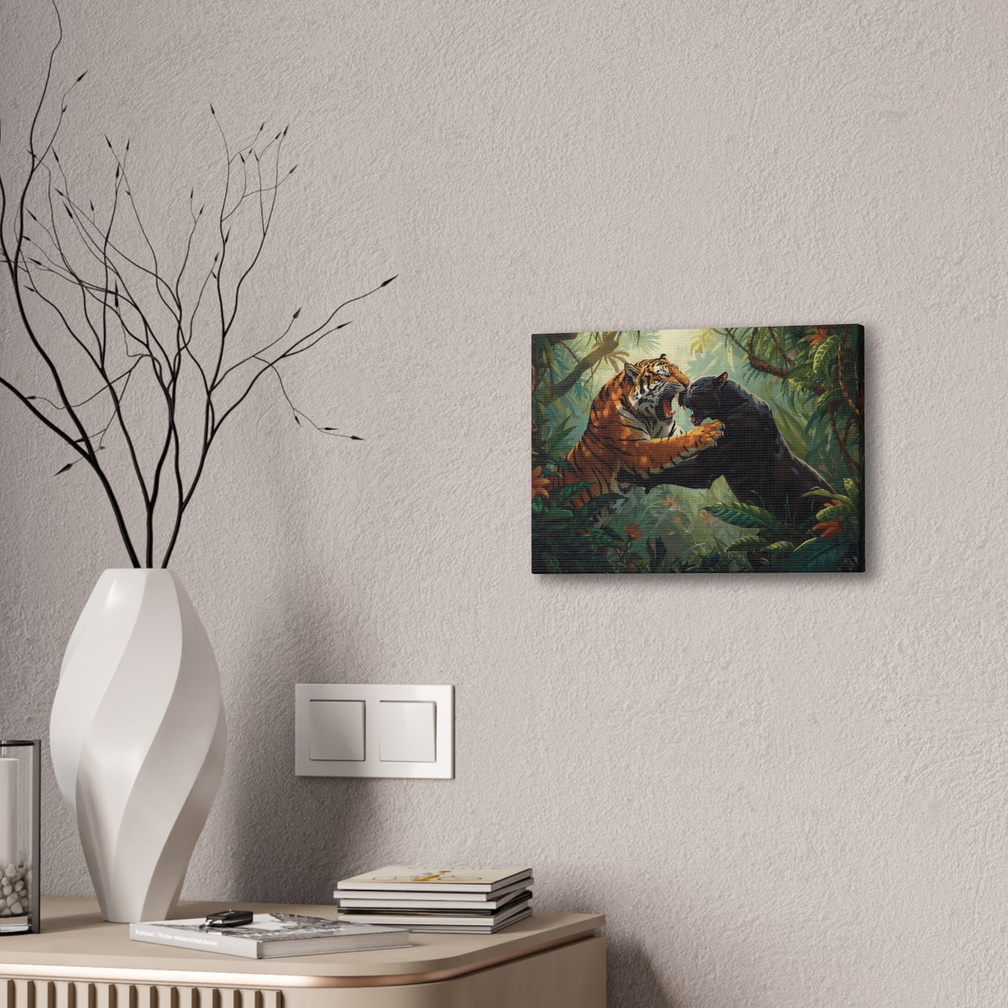 Wild Tiger and Panther Wall Decor
