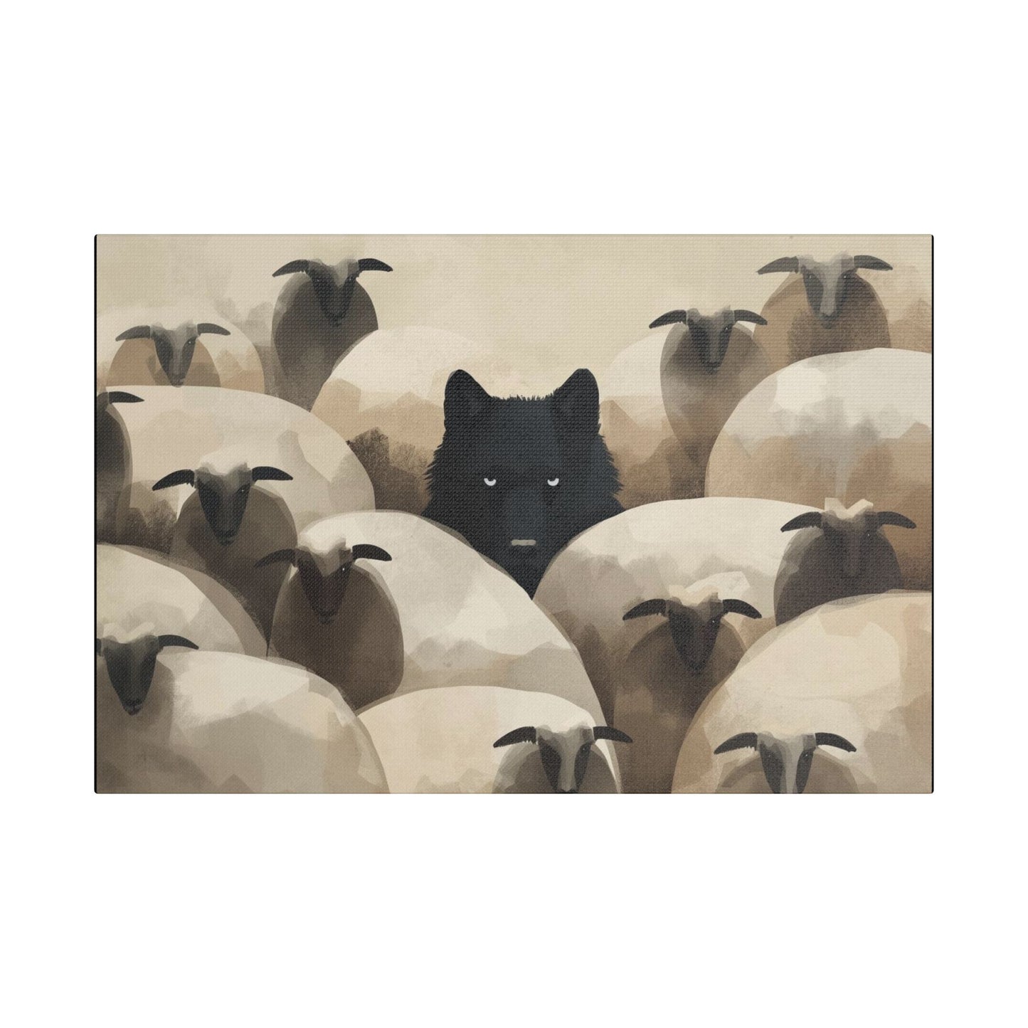 Wolf in Disguise Canvas Wall Art Decor