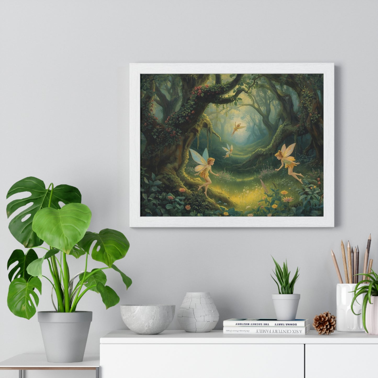 Enchanted Forest Fairy Poster | Magical Home Decor, Wall Art, Fairy Gift, Nature Print, Fantasy Art