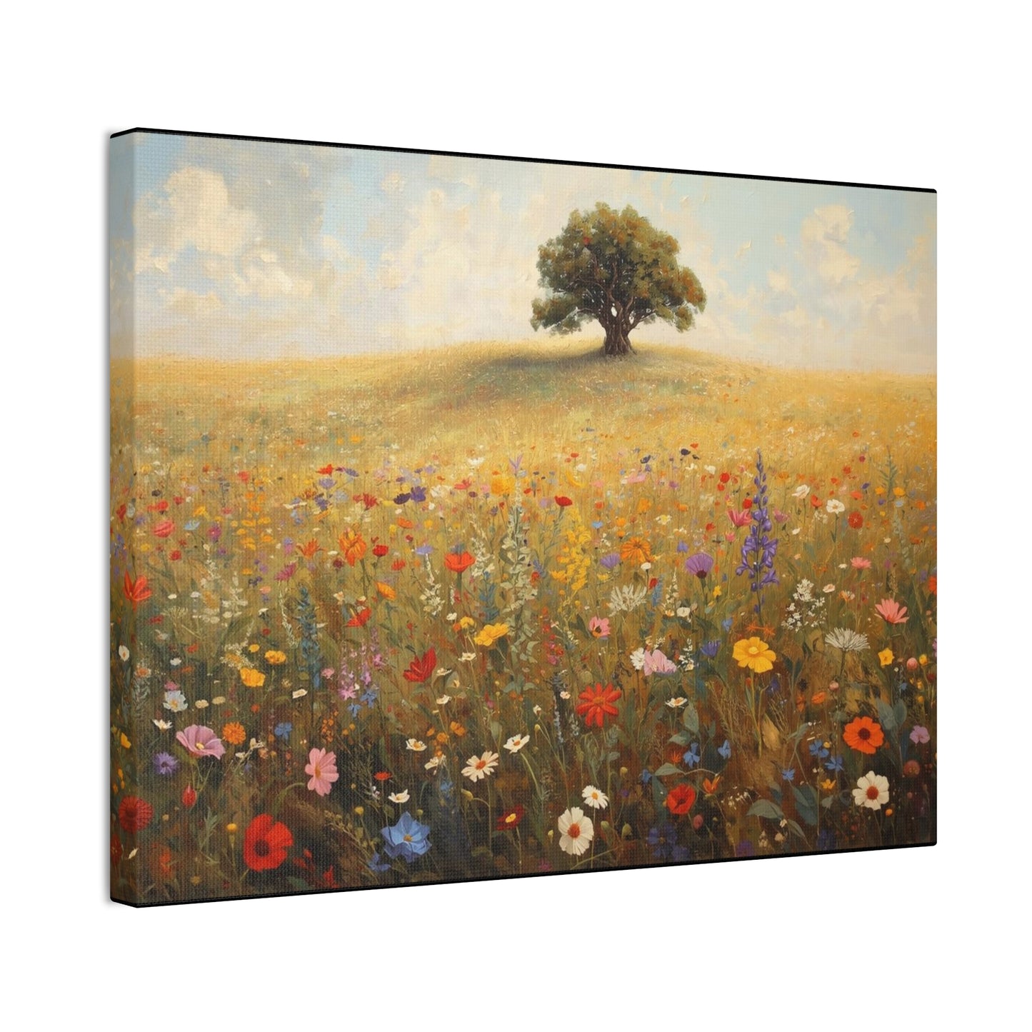 Vibrant Floral Landscape Decor