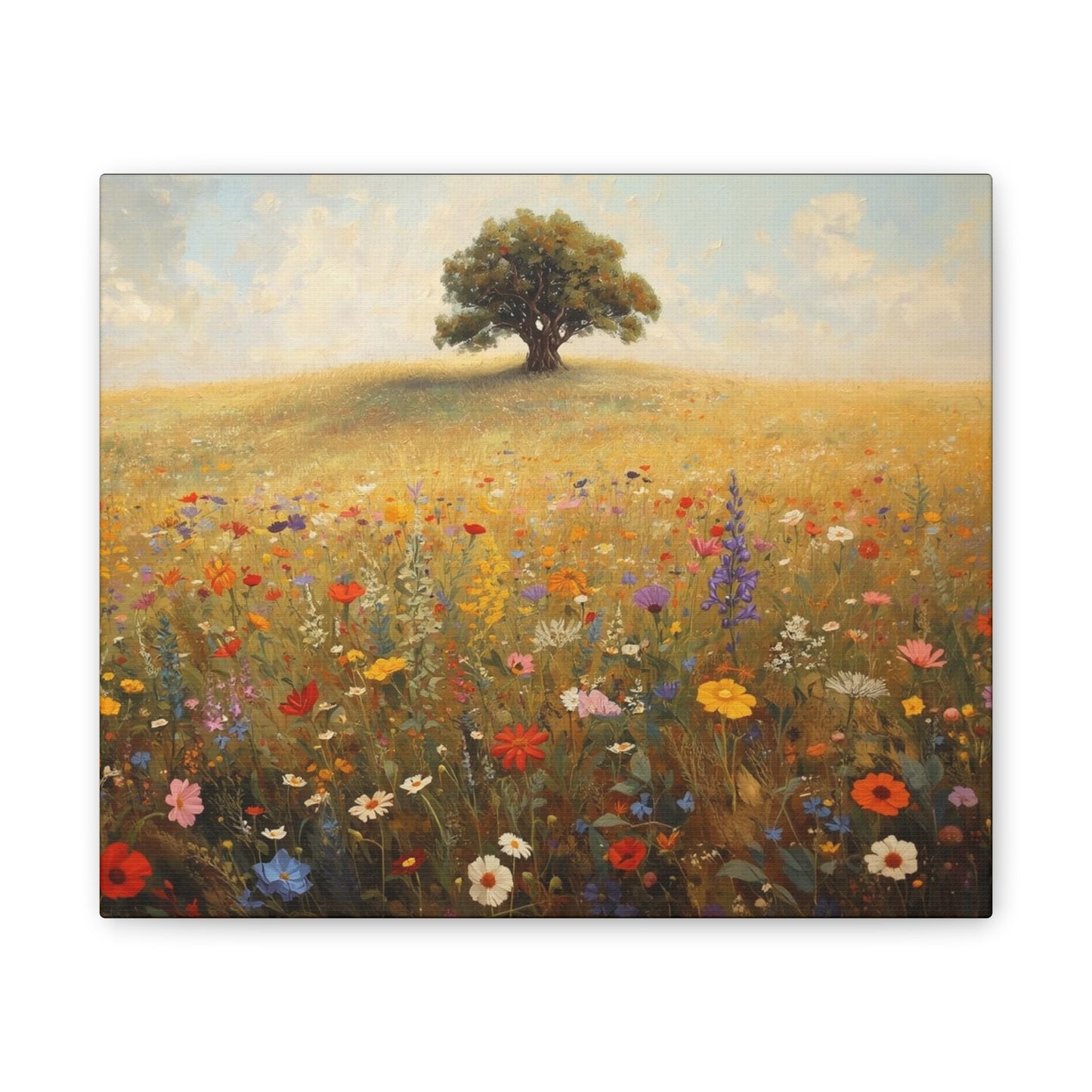 Vibrant Floral Landscape Decor