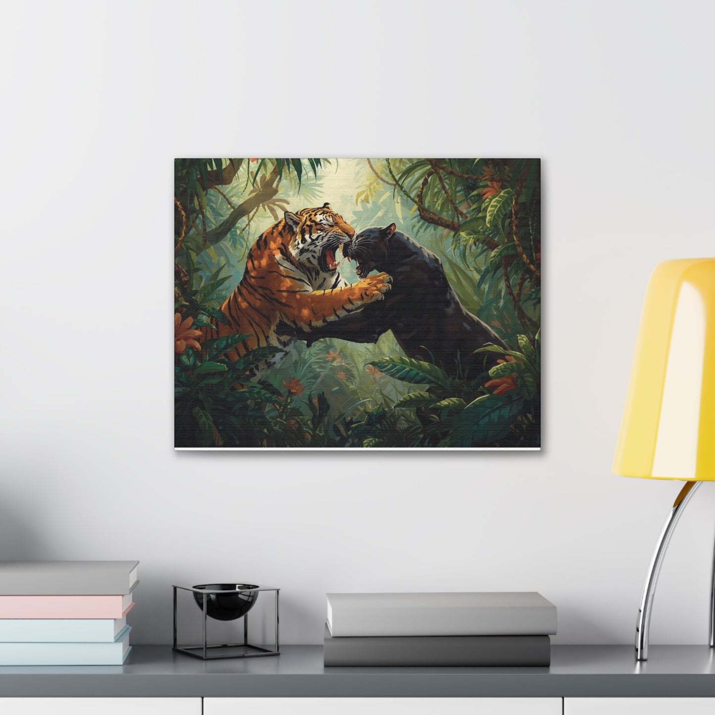 Wild Tiger and Panther Wall Decor