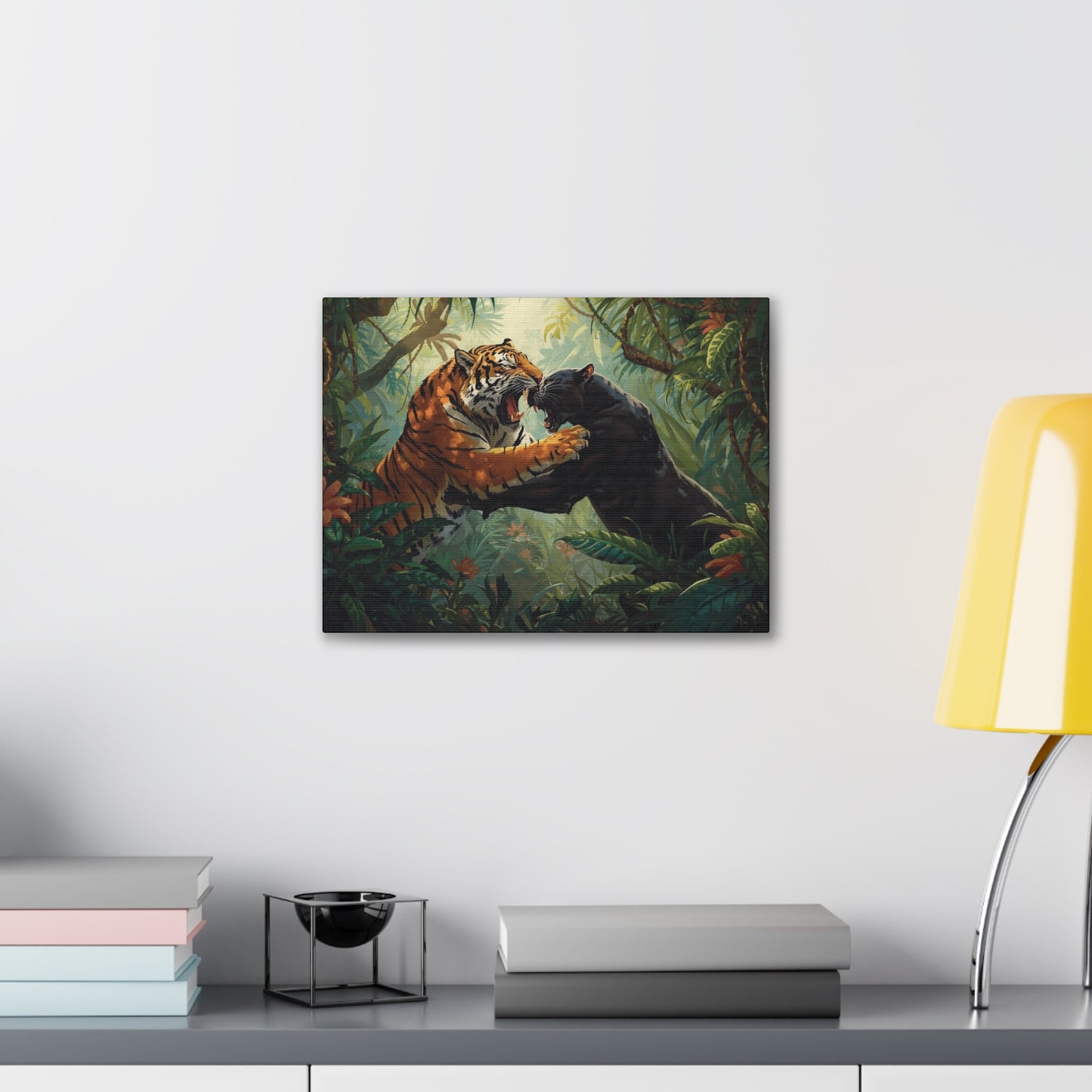 Wild Tiger and Panther Wall Decor
