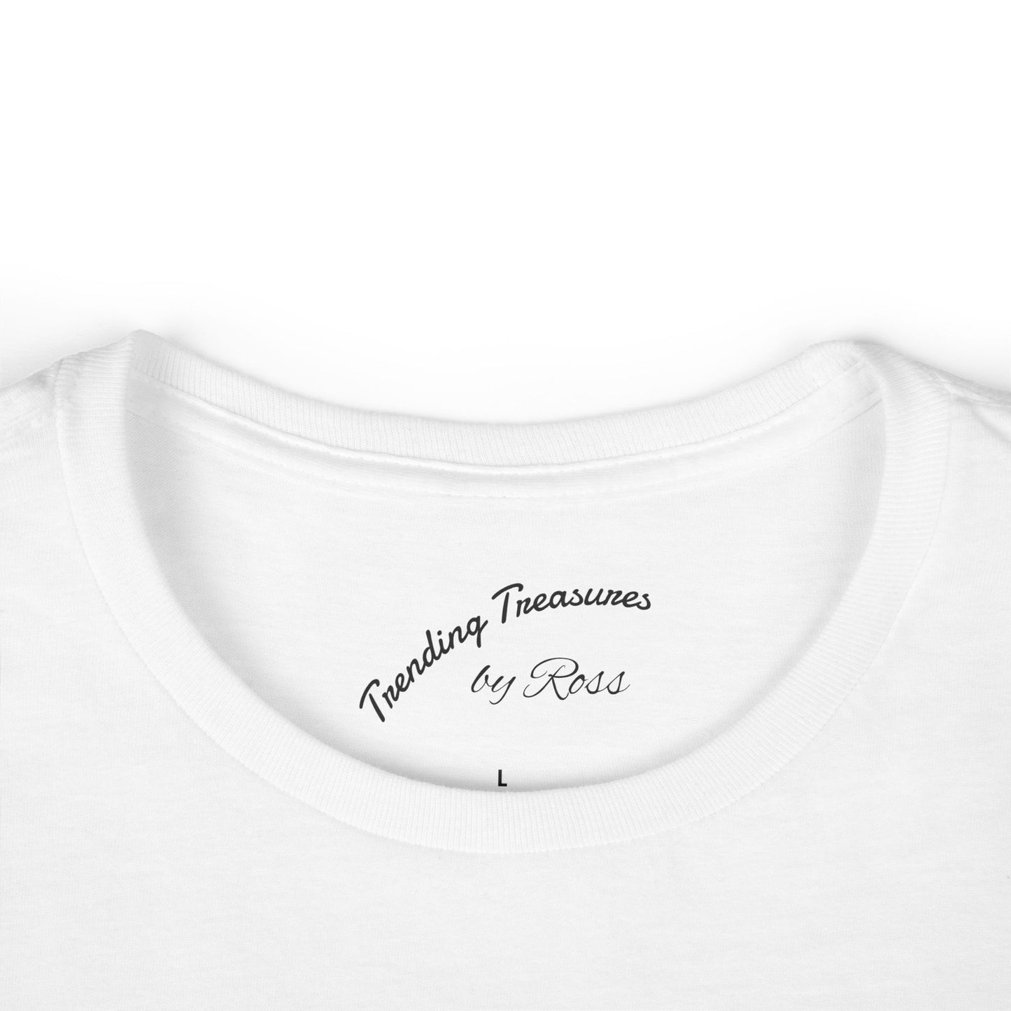 Floral Outline Women's Tee, Casual Graphic T-Shirt, Boho Flower Shirt, Gift for Her, Spring Outfit Essential