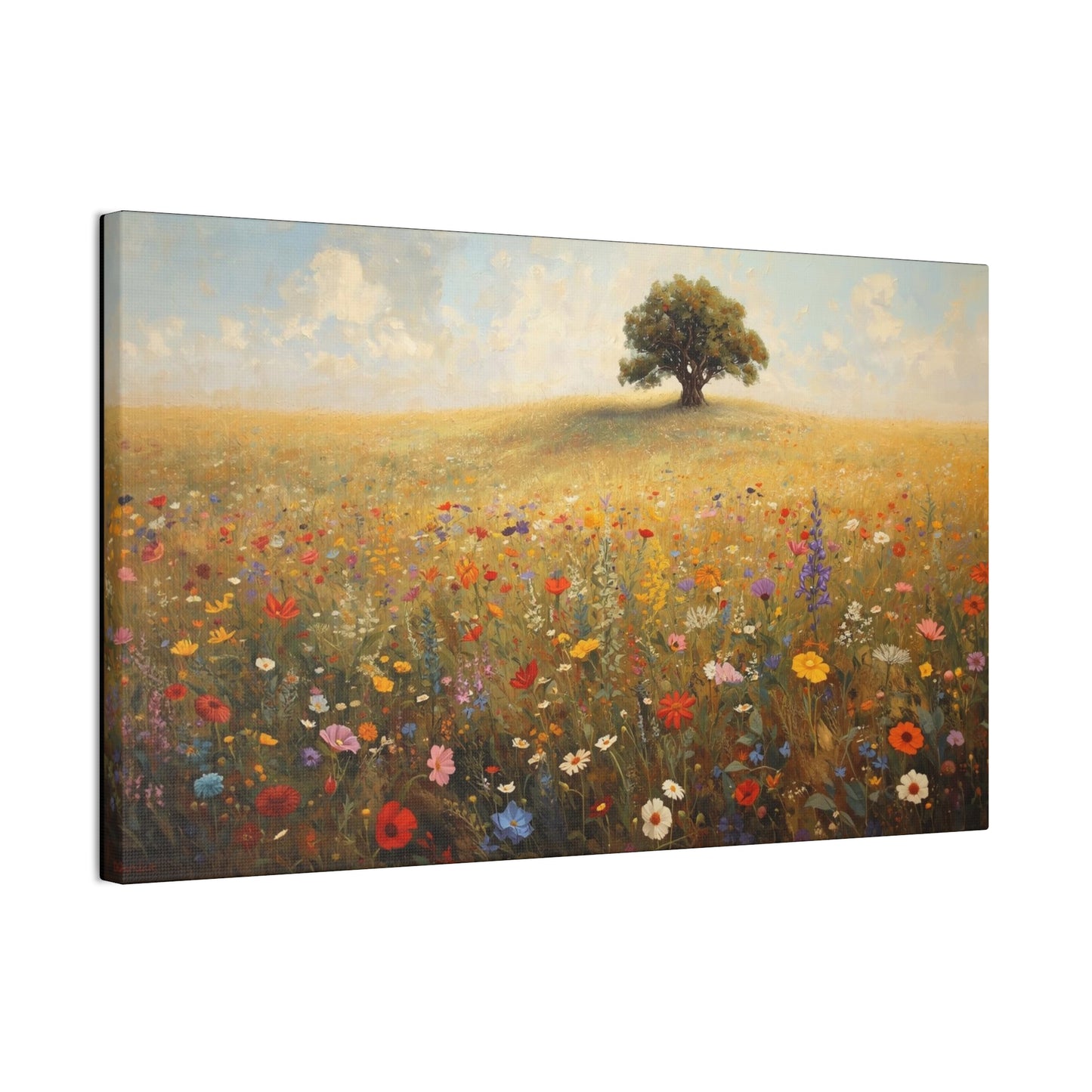 Vibrant Floral Landscape Decor